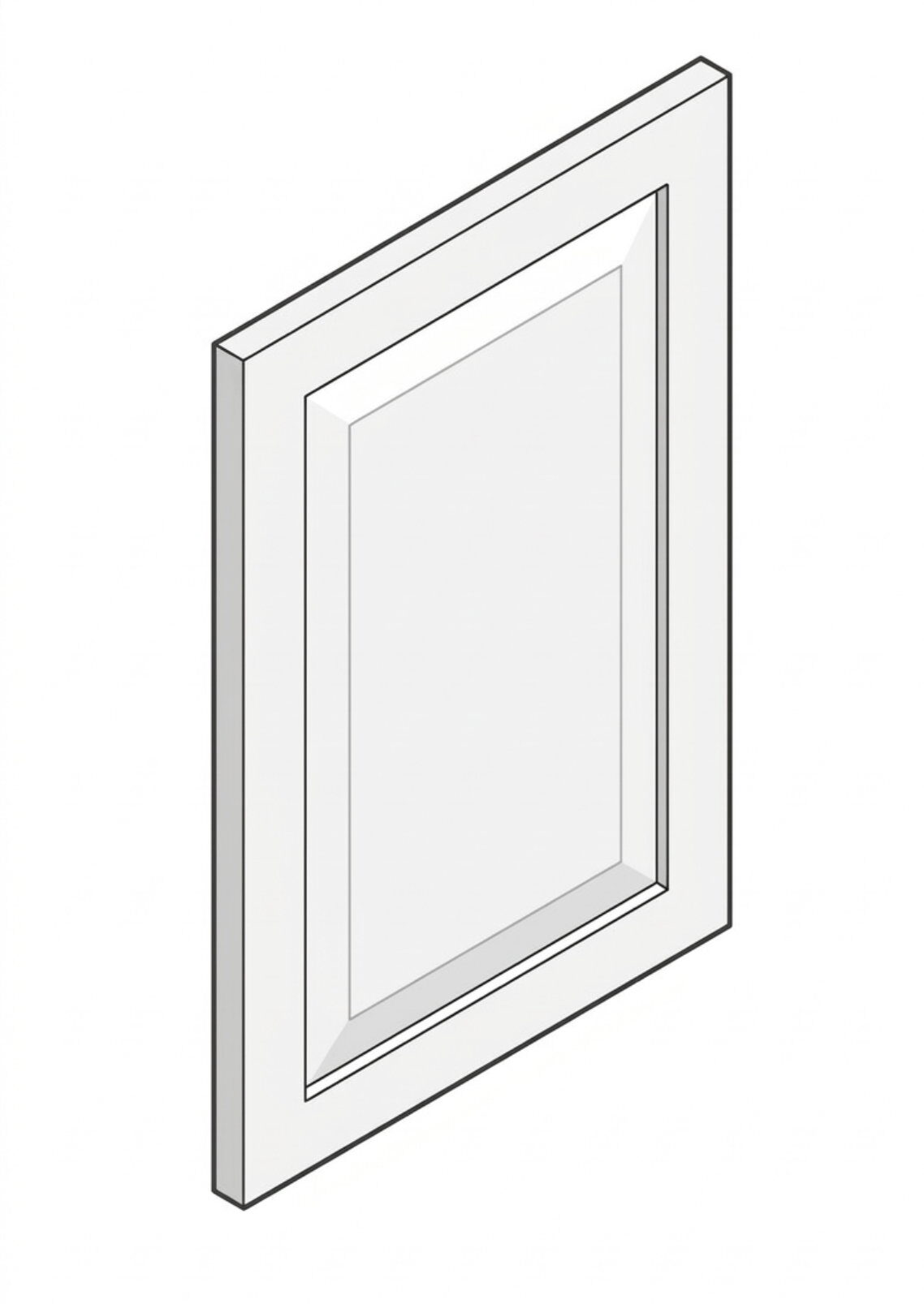 Molded cabinet doors